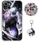Staremeplz Compatible with iPhone 11 Case Satoru Gojo/Itadori Yuji Anime Game Design [With Vision Keychain and 50pcs Stickers] Cartoon Transparent Soft Silicona Case for iPhone 11