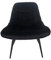 Dynamic24 Sessel XXL Samt schwarz Relaxsessel Polstersessel Ohrensessel Loungesessel