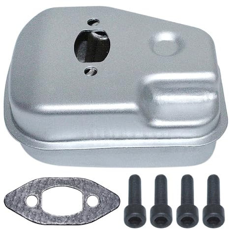 Muffler Exhaust Kit compatible with Husqvarna HUS235 236 240 235E 240E Chainsaw Spare Parts