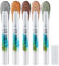 Apooliy 5 Farben Lidschatten-Stift Set,Metallisch schimmernder Creme-Lidschatten,wasserfester & langanhaltender Lidschatten-Stift