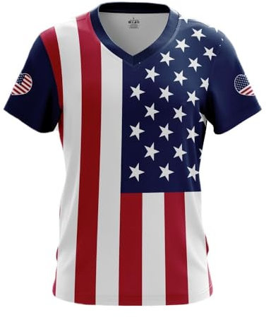 Chemise drapeau (T-shirt drapeau | USA, L)