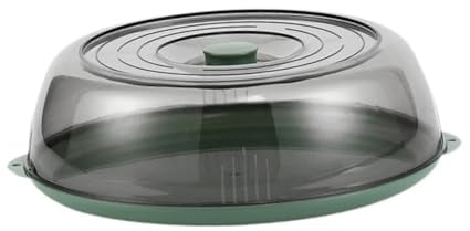 Sharplace Mikrowellenabdeckung für Teller, 28 cm, Spritzschutz, Grün