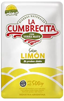 LA CUMBRECITA - Yerba compuesta con yerba mate sabor limón - 500 gramos