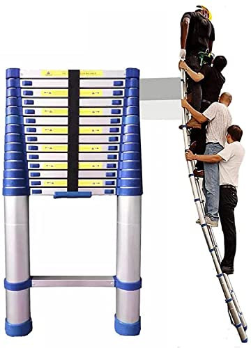 NTALJC Teleskopleiter für 8m/ 7m/ 6,2 m/ 5 m// 3,8 m/ 2,6 m Dachzelt, Aluminiumverlängerung Teleskope Leitern für Home Loft RV Dachboden im Freien, 150 kg Laden