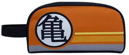 CyP Brands - Dragon Ball - Borsa da toilette, bagno, viaggio, porta pranzo, borsa per snack, arancione, prodotto ufficiale