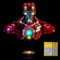 LocoLee Light kit Compatible with Lego 76327 Iron Man MK4 Bust - No Model Only Light, LED Lighting Accessories Compatible with Lego 76327 (Standard Version)