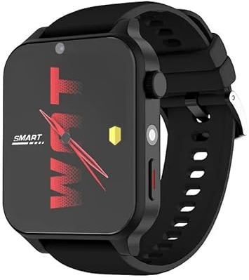 KS09 4G LTE Standalone Android Smartwatch - Android 9.0 | 4GB+64GB | 1.99 HD | Dual Camera | GPS | SIM/WiFi | 9 Sports Modes | Men’s Wearable (Black)