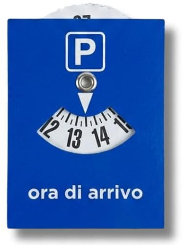 Clikeaze Disco Orario Auto x4 - Parchimetro per Parcheggio Automobile, Camion e Moto - Disco Orario Adesivo Piccolo - Conforme alle Normative, Italiano, Universale - Accessori Macchina Interno