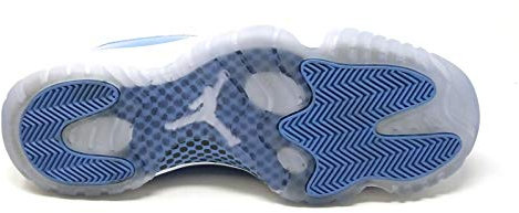 Air 11 Retro Low para hombre, BLANCO / UNIVERSIDAD AZUL, 9.5 M US
