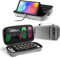 tomtoc Tasche Hülle für Nintendo Switch/Nintendo Switch OLED Modell, Protective Hard Case Tragetasche für Switch Konsole, 24 Spiele, Pro Controller, Netzteil und Zubehör, Grau