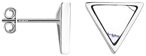 SOFIA MILANI - Damen Ohrringe 925 Silber - mit Zirkonia Steinen - Dreieck Ohrstecker - 20614