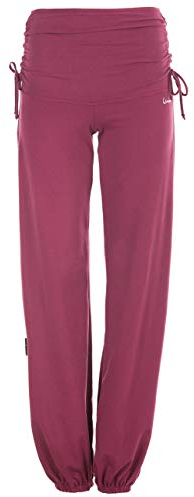 WINSHAPE Damen Trainingshose Wh1 Fitness Freizeit Sport Yoga Pilates Hose, Berry/Love, XL EU