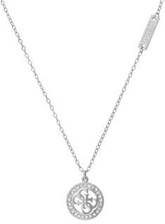 Guess - Edelstahlkette Anhänger, 4G-Logo - für Damen - Stahl