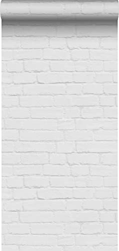 ESTAhome papier peint brique gris clair - 139192-0,53 x 10,05 m