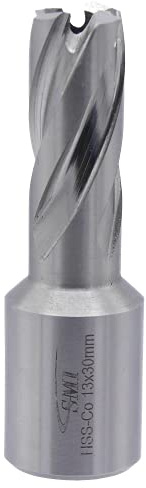 SMI HSS-E Cobalt Kernbohrer 13 mm Drm. Schnitttiefe 30 mm, Aufnahme 19 mm Weldonschaft