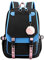 SellerFun Teenage girls' Backpack Middle School Students Bookbag Outdoor Daypack With USB charge Port (4# Blue Black, 21 Liters)