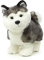 Uni-Toys - Husky Welpe grau, stehend (ohne Leine) - 21 cm (Länge) - Plüsch-Hund - Plüschtier, Kuscheltier