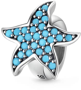 GNOCE Eternal Starfish Honey Bee Stopper für Bettelarmbänder 925 Sterling Silber Tier Stopper Fit Armband/Halskette für Frauen Mädchen Muttertagsgeschenk (Seestern)