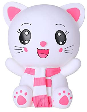 Spardose mit Kätzchen, Katzen-Spardose, Münzglas, Tiergeldspardose, Münzaufbewahrungsbox, langlebige Münzaufbewahrung, Sparschwein, Heimdekoration, Ornament für Kinder, Geburtstagsgeschenk (Rosa)