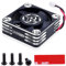 Surpass Hobby RC Cooling Fan 30x30mm Aluminum Cooling Fan 28000RPM Motor Cooling Fan for 1/8 1/10 Turbo Esc A3(Silver Black)