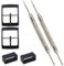 Be In Your Mind Lot de 2 Ensembles de Boucles de Bracelet Compatibles Avec Les Pièces de Rechange Swatch, Noir