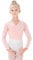 Cache-Coeur de Danse en Coton Hauts Veste de Ballet Manches Longues Manteau