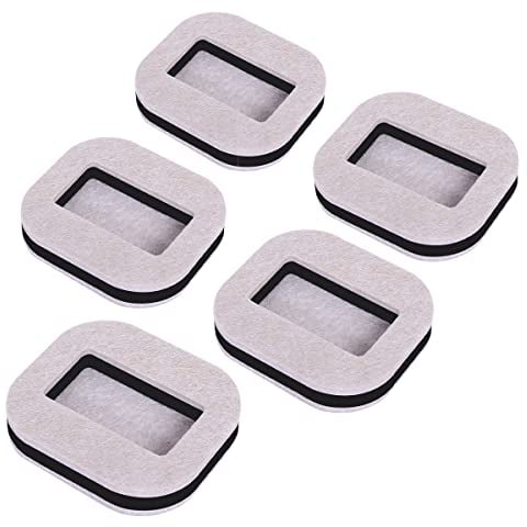 Jagowa 5PCS Furniture Caster Cups Bed Wheel Stoppers Floor Protectors Furniture Castors with Non-Slip Base for Most Wheels of Furniture(Beige Brown)