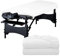 eqivei 2 Stück Bezug Massageliege Ölresistent, Ölresistente PU-Bezug für Massageliege, Waschfaserlaken Massageliege, Spannbezug für Massageliege, Massageliege Bezug für Kosmetik Tische