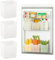 Xzeemo Juego de 3 Organizador de Nevera y Despensa, Caja de Almacenaje para Frigorifico, Cocina y Refrigerador, Transparente, Sin BPA