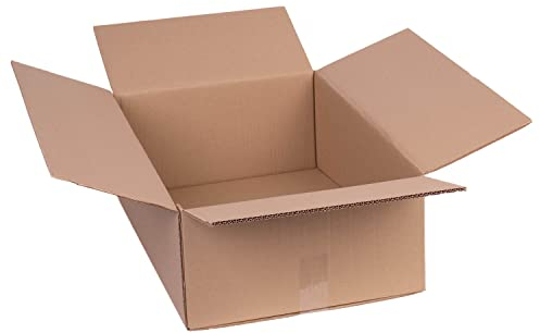 smiley pack 20 Stück Faltkartons zweiwellig 600 x 400 x 200 mm braun Versandkarton Verpackungskartons 60 x 40 x 20 cm aus Wellpappe 2 wellig Karton Pappkarton Versandbox Paket