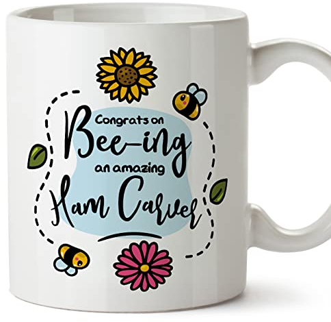 MUGFFINS HAM Carver Mug - in English - Thanks for Beeing Amazing - Funny Gift for Colleagues - Ceramic 11oz Mug