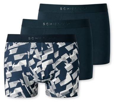 Schiesser Herren 3 Pack Boxershorts Bio Baumwolle Multipack - 95/5 Organic, Sortiert 7_180197, 7