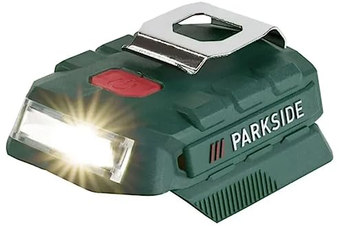 Parkside 20V Battery Power Adapter, 2.4A USB charger + LED torch PAA 20-Li B2