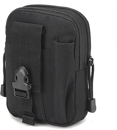 Tactical Molle Pouch Men Belt Waist Bag Compact Outdoor Multipurpose Utility Gadget with Cell Phone Holster Holder for Cycling Running Hiking