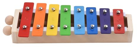 xylophon Kompaktes Xylophon-Glockenspiel Mit 8 Tasten Und Holzschlägeln, Percussion-Musikinstrument (Color : With 1Mallet)