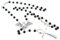 TIAOWU Halskette, Gothic-Kreuz-Rosenkranz-Perlen-Halskette, handgefertigter Choker-Schmuck, Vampir-Ankh-Kreuz, Fledermaus-Anhänger, Halskette, Pullover-Kette, wie abgebildet, as show, Metall
