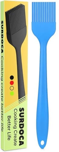 Pennello Cucina Olio di Silicone Pennello - SURDOCA 8 1 PCs Spazzola per Burro Alimentare Resistente alle Alte Temperature Pennelli per Barbecue Adatto per Pasticceria Barbecue Salumi Bistecche