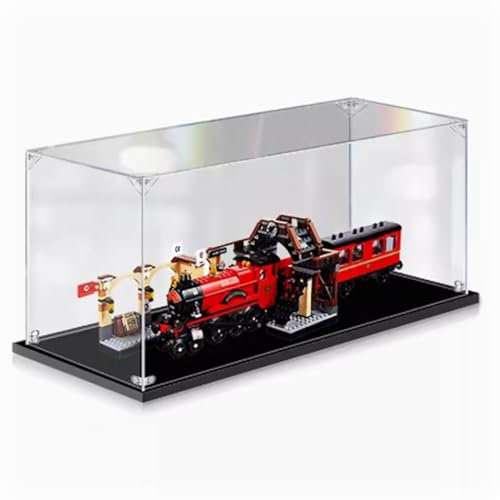 Transparente Acryl-Vitrine für Lego 75955 Hogwarts Express., staubdichte Vitrine kompatibel mit Lego 75955 staubdichte Displaybox. 24,4 * 11,8 * 7,8 Zoll (nur Vitrine)