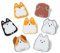 UR URLIFEHALL 8 Stück 8 Stile Acryl Hund Broschen Cartoon Welpen Brosche Anstecker für Rucksäcke Taschen Jacken Hoodies Hüte Kleidung