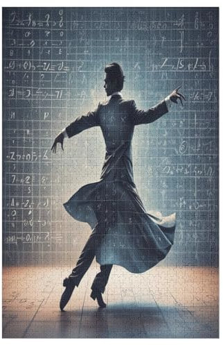 Tango-Tänzer 1000 Teile Puzzle Für Erwachsene, Herausforderung Puzzles - Familienpuzzle Verringerter Druck Schwieriges Puzzle Rahmen Holzpuzzle Für Erwachsene Kinder 12+ （78×53cm）