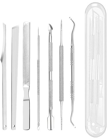 Stainless Steel Manicure Pedicure Set for Callus Removal and Nail Trimming, Nail Cleaner Pedicure Tools Maintain Healthy and Clean Toenails
