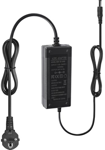 24V 3A Netzteil, 72W Transformator Netzadapter Stromversorgung 5,5 mm x 2,5/2,1 mm Stecker für LED Streifen,Router, 3D Drucker, LCD, TFT Bildschirm, Monitor, CCTV Kameras,3D Drucker,Kamera,Scanner