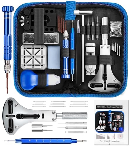 Uhrenwerkzeug Uhrmacherwerkzeug Uhr Reparatur Set: LOSGATOS 149-tlg Uhren Reparaturset zum Uhren Batteriewechsel Uhrenarmband Werkzeug