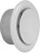 Difusor de ventilacion | Difusor aire acondicionado | Valvula de Techo o Pared para cocina, baño | Rejilla de Ventilación redonda ajustable en Chapa Acero | Boca de extracción (Impulsión, ø100mm)