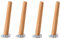 YSPZDQ Pied de Table Bois Lot de 4, Pieds de Meuble Bois Inclinés/Droits, Pied de Bureau, Pieds de Meuble de Salle de Bain pour Fauteuil, Table de Nuit, Armoire, Meuble TV(Oblique,25cm)