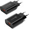 Kayshow USB Ladegerät (2er-Pack), 18W Schnellladegerät QC 3.0 USB Netzteil, Stecker Ladestecke für Samsung Galaxy S20 S10 S9 S8 A56 A55 A36 A35 A34 A26 A25 A16 A15 A14 A13 A06 A05s, iPhone Charger