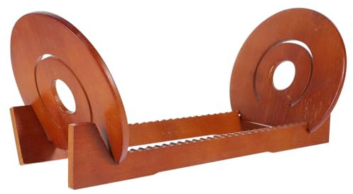 VILLCASE Cd-aufbewahrungsregal Aus Holz Cd-Organizer-Display-ständer Schallplatten-aufbewahrungsregal Für Schreibtisch Multifunktionales Cd-lagerregal Album-Cover-Halter Mit Hoher Verschlei