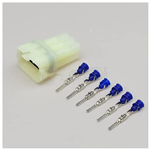 1 / 5kit Ensembles Sumitomo 6 broches Hm 090 Connecteur de moto mâle Connecteur électrique compatible with Toy~ta 6189-6171 6180-6181(Male set,20SETS_6P)