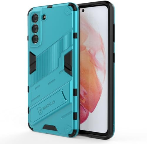 ATISIJIE for iPhone 6 / 6S Case,with Kickstand,PC + TPU Duty Military Grade Shockproof Phone Case for iPhone 6 / 6S-Light blue