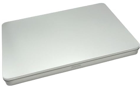 LivuX DIN A4 Document Tin Tin - 31 x 22 x 2.25 cm (L x W x H), Weight: 0.367 kg, Rectangular Storage Box with Lid for Office, Home Office & Archive - Premium Metal Box - Model 1002